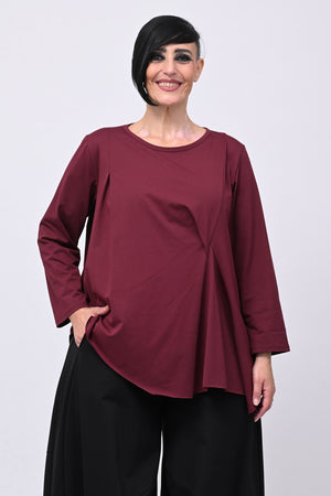 Maglia arriccio punta - Vino