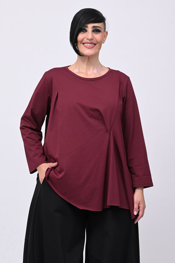 Maglia arriccio punta - Vino