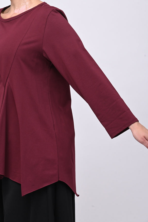 Maglia arriccio punta - Vino
