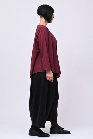 Maglia arriccio punta - Vino