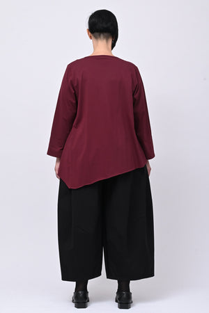 Maglia arriccio punta - Vino