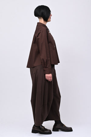 Camicia crop maxi strass - Moro