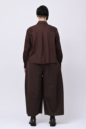 Camicia crop maxi strass - Moro