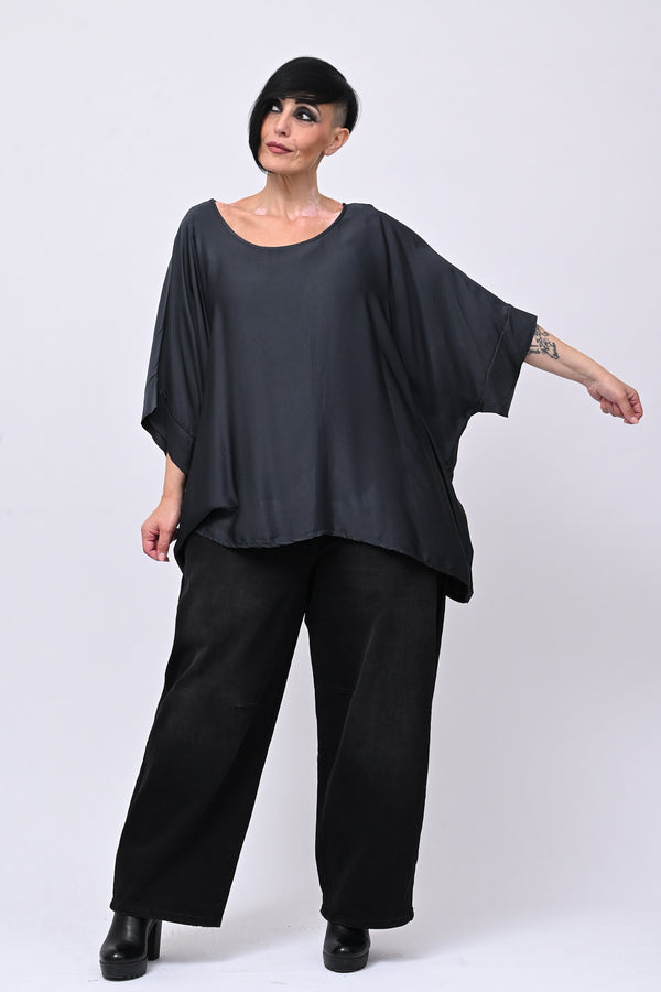 Jeans nero crop - Nero