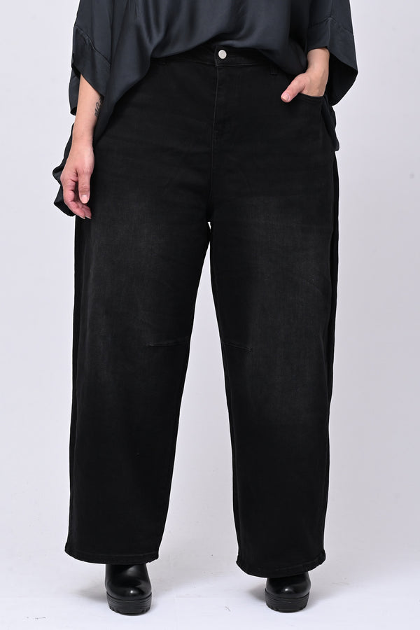Jeans nero crop - Nero