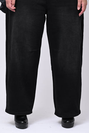 Jeans nero crop - Nero