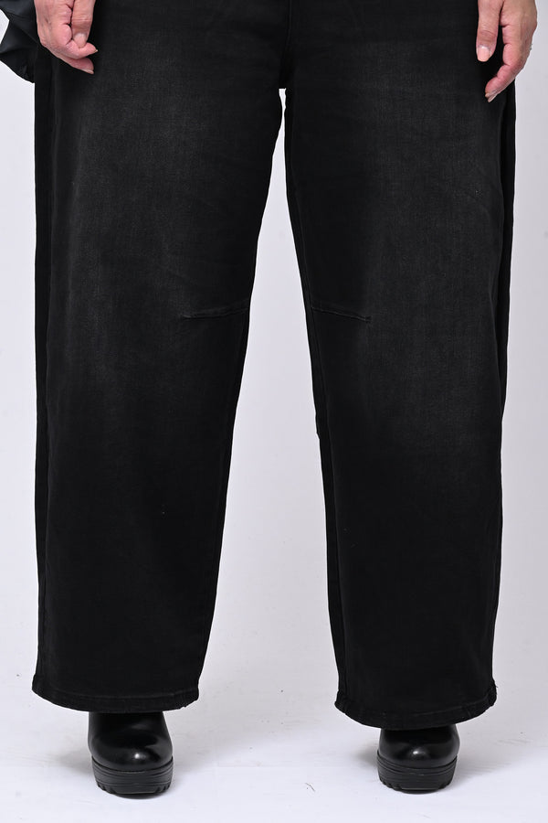 Jeans nero crop - Nero