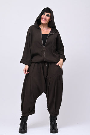 Completo felpa zip - Moro