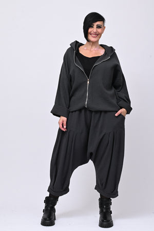 Completo felpa zip - Piombo