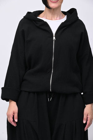 Completo felpa zip - Nero