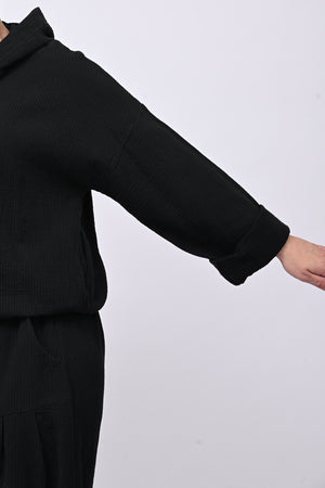 Completo felpa zip - Nero