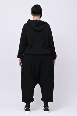 Completo felpa zip - Nero