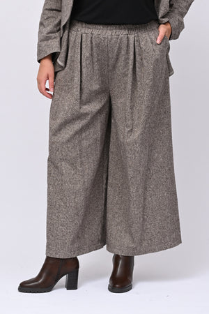Pantalone palazzo sale e pepe - Moro