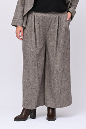Pantalone palazzo sale e pepe - Moro