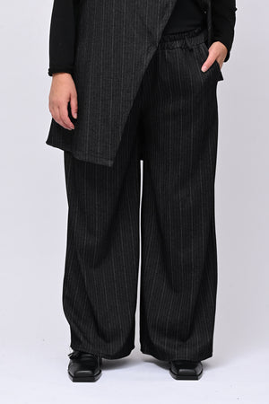 Completo gilet spigato - Nero