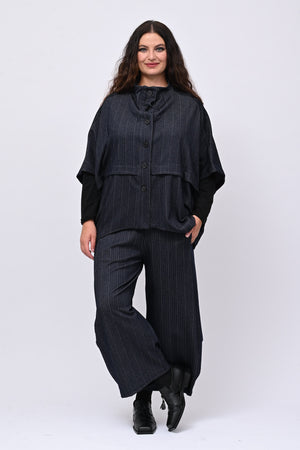 Completo gessatto effetto jeans - Blu