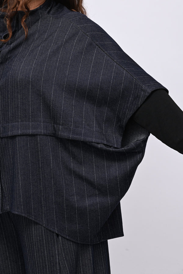Completo gessatto effetto jeans - Blu