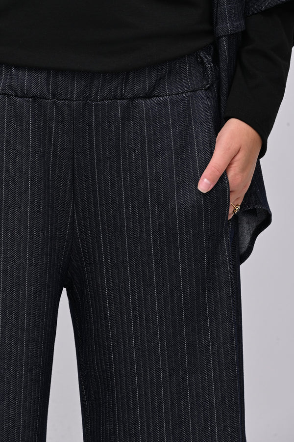 Completo gessatto effetto jeans - Blu