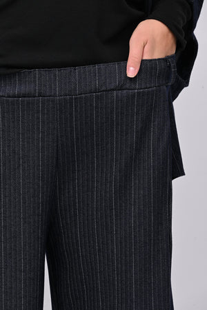 Completo gessatto effetto jeans - Blu
