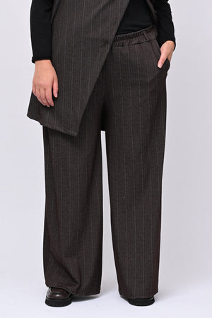 Completo gilet spigato - Moro