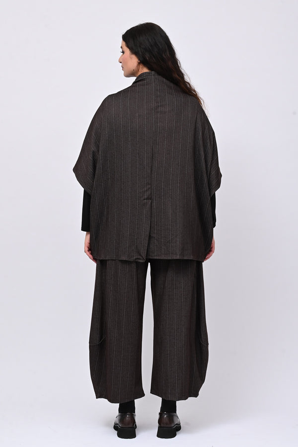 Completo gessatto effetto jeans - Moro