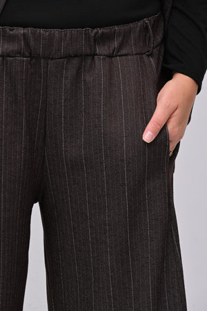 Completo gessatto effetto jeans - Moro