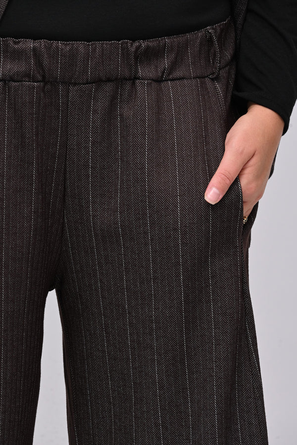 Completo gessatto effetto jeans - Moro