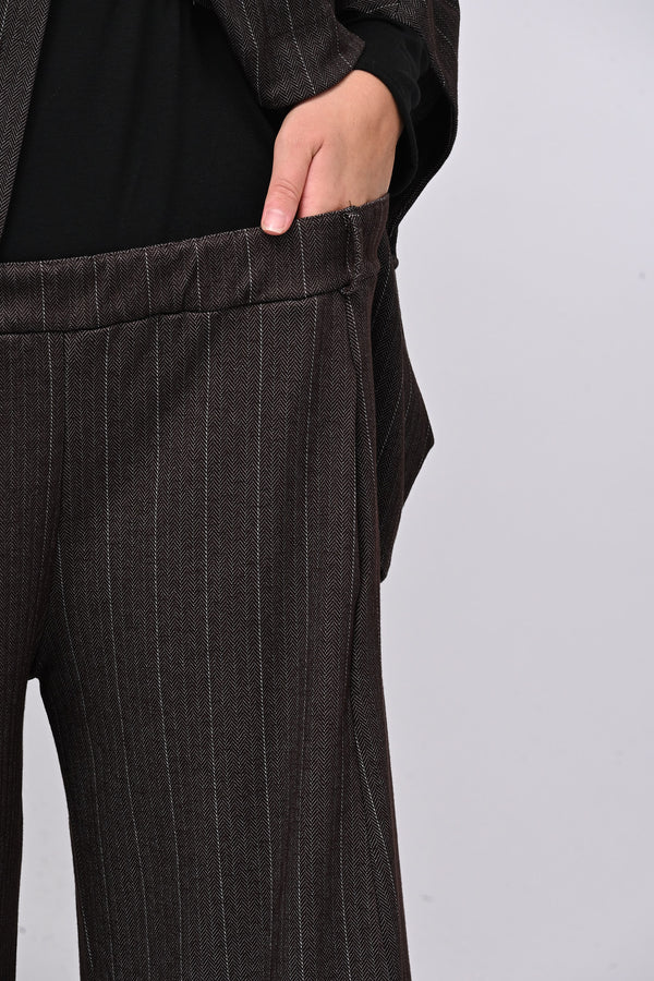 Completo gessatto effetto jeans - Moro