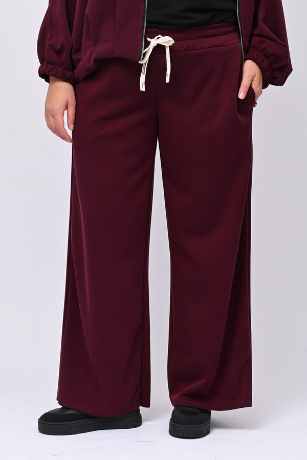 Tuta neoprene arricciata - Melanzana