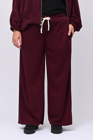 Tuta neoprene arricciata - Melanzana
