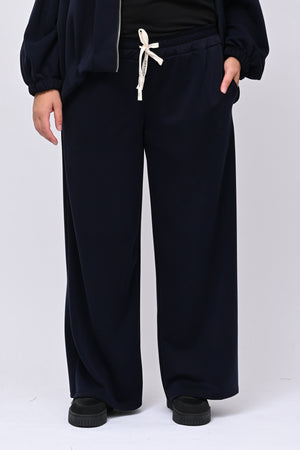 Tuta neoprene arricciata - Blu
