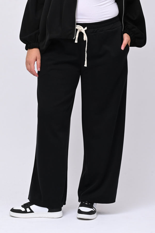 Tuta neoprene arricciata - Nero