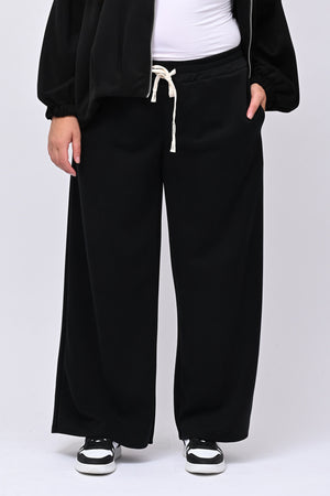 Tuta neoprene arricciata - Nero
