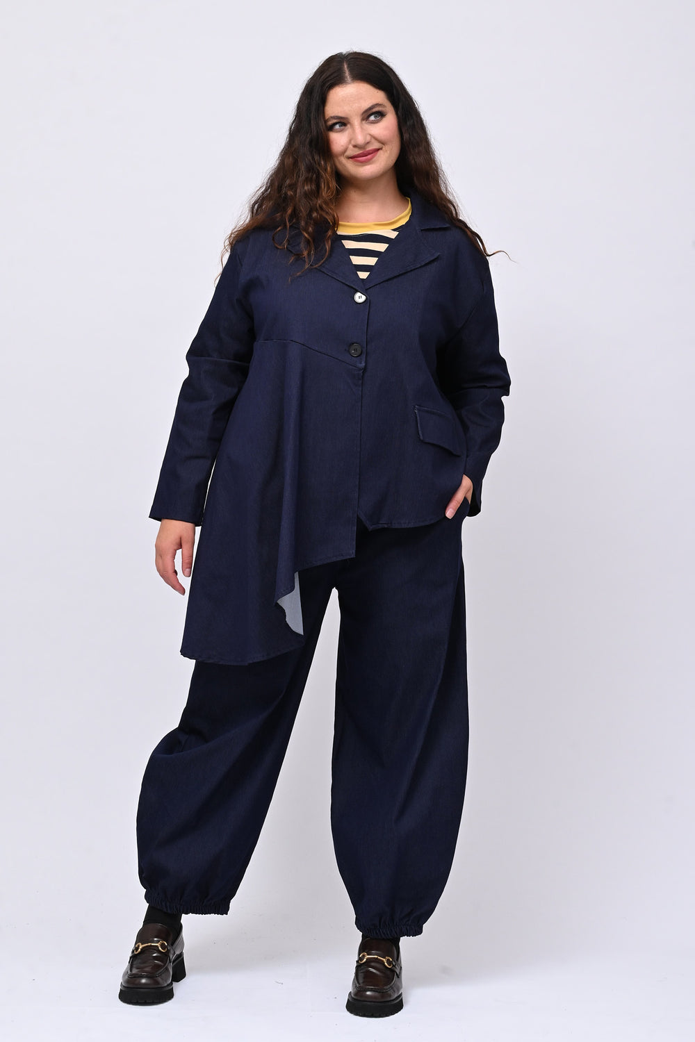 Giacca punta effetto jeans - Jeans scuro