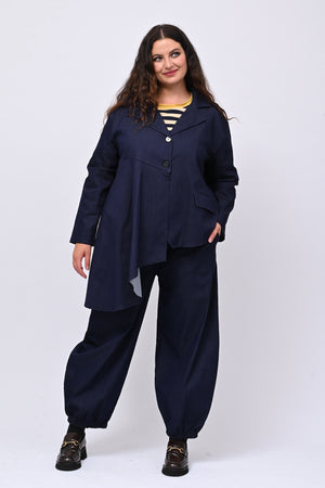 Giacca punta effetto jeans - Jeans scuro