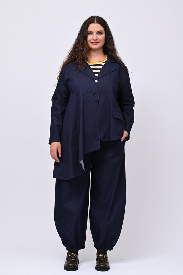 Giacca punta effetto jeans - Jeans scuro