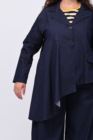 Giacca punta effetto jeans - Jeans scuro