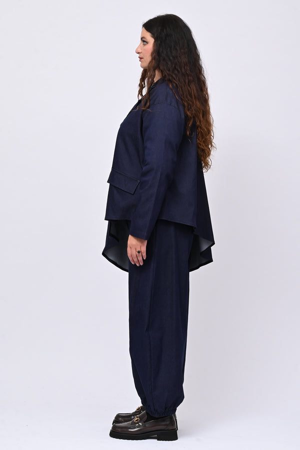 Giacca punta effetto jeans - Jeans scuro