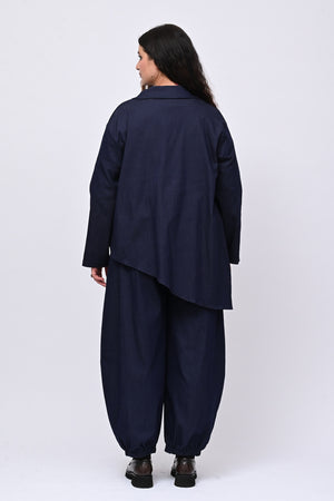 Giacca punta effetto jeans - Jeans scuro