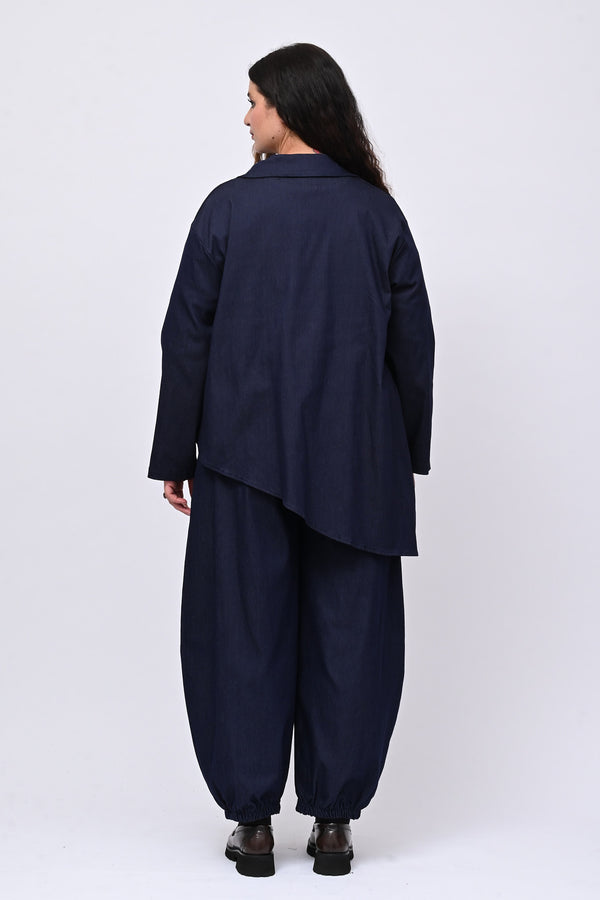 Giacca punta effetto jeans - Jeans scuro