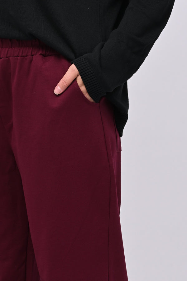 Pantalone punto Milano tasche - Vino