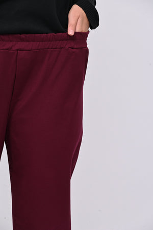 Pantalone punto Milano tasche - Vino