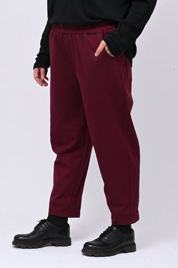 Pantalone punto Milano tasche - Vino