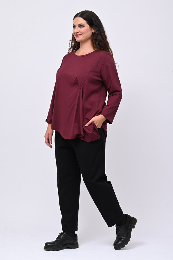 Pantalone punto Milano tasche - Nero