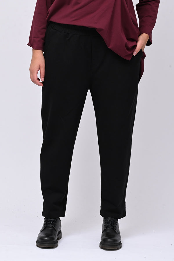 Pantalone punto Milano tasche - Nero