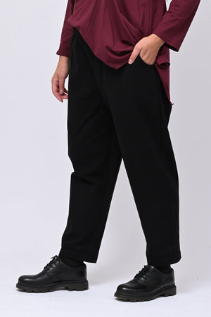 Pantalone punto Milano tasche - Nero
