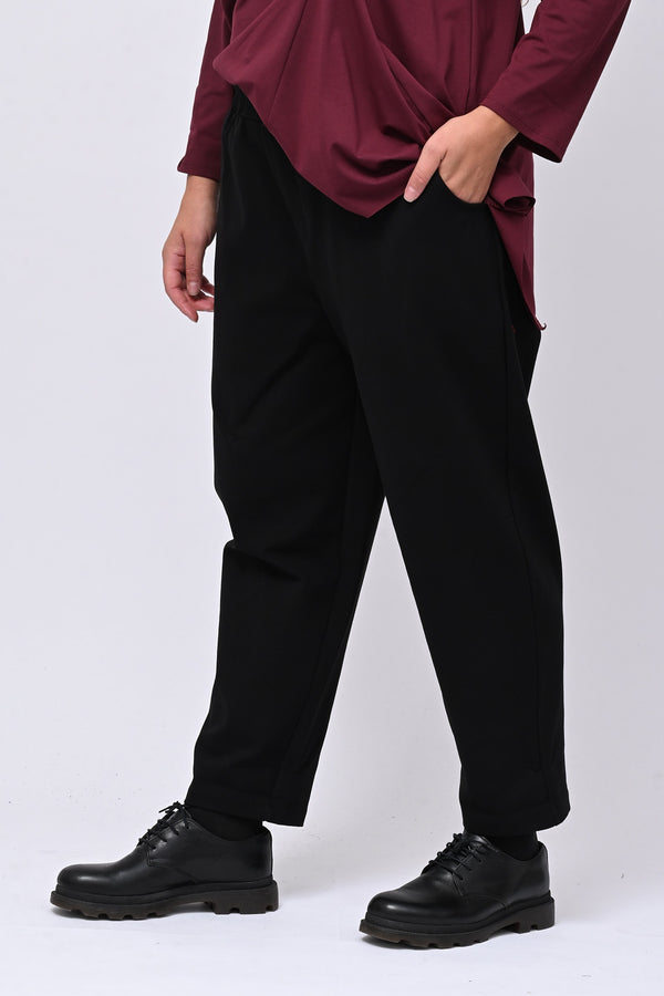Pantalone punto Milano tasche - Nero