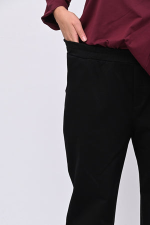 Pantalone punto Milano tasche - Nero