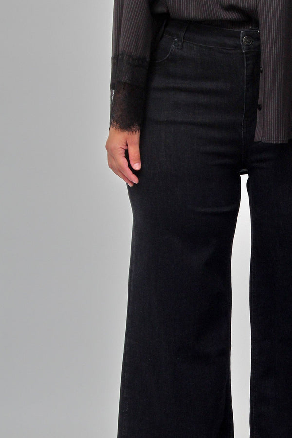 Jeans palazzo - Nero
