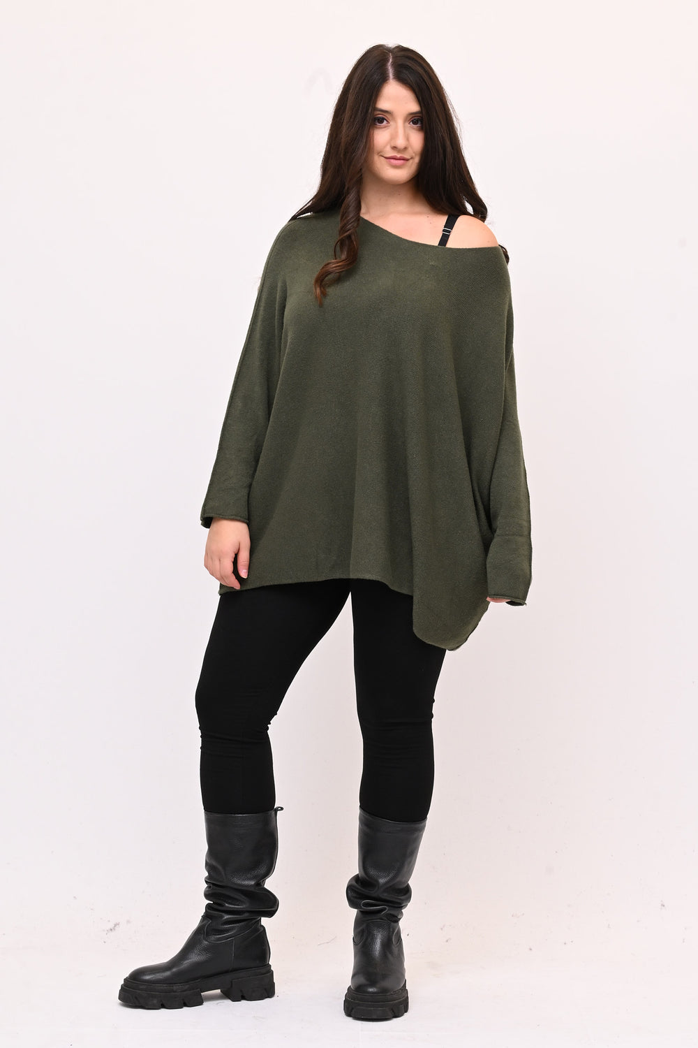 Pull scatoletta calda viscosa - Militare